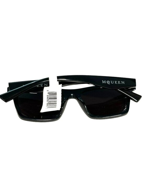 Alexander Mcqueen Black Unisex Designer Sunglasses Made In Italy NEW main image 4